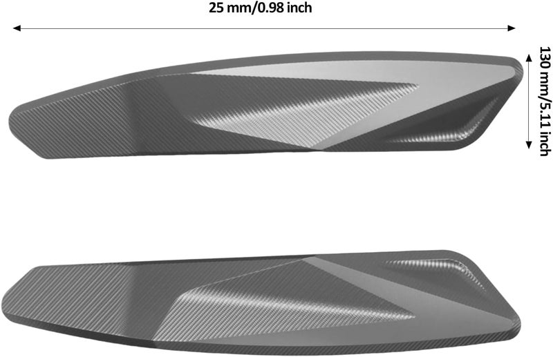 XIDAODIT For CFMOTO 675SS 675SR 675SR-R 675 SR Motorcycle Aerodynamic Spoiler Left and Right Slider Anti-Fall Decorative Cover(Grey) - Image 5